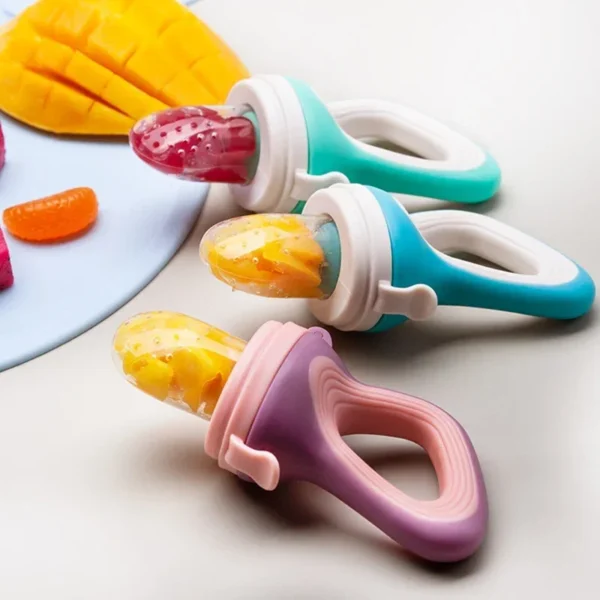 Safe Baby Spoon Bottle and Fruit Feeder Kit Baby Feeding Bottle Toddler Fresh Vegetable Fruit Pacifier Toddler Feeding Supplies - Image 5