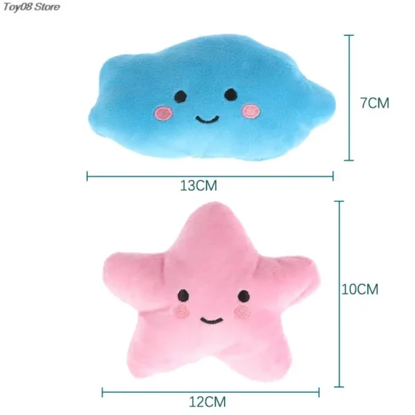 Creative Pillow Plush Cushion Toys Gift For Kids Children Girls Stars And Moon Doll Cloud Expression Cute Toys Nap Pillow Doll - Image 6