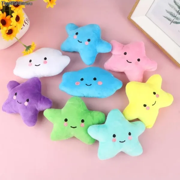 Creative Pillow Plush Cushion Toys Gift For Kids Children Girls Stars And Moon Doll Cloud Expression Cute Toys Nap Pillow Doll - Image 3