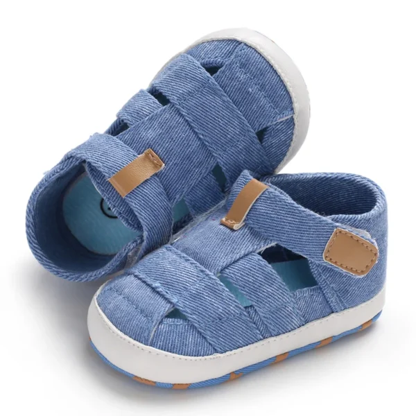 Baby Solid Sandals Hollow Closure Soft Sole Antiskid Ventilation Fashion Walking Shoes